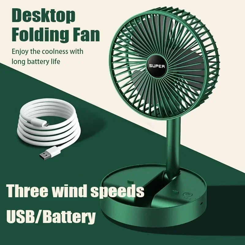Outdoor Power Pedestal - USB Foldable Electric Fan Cold Air