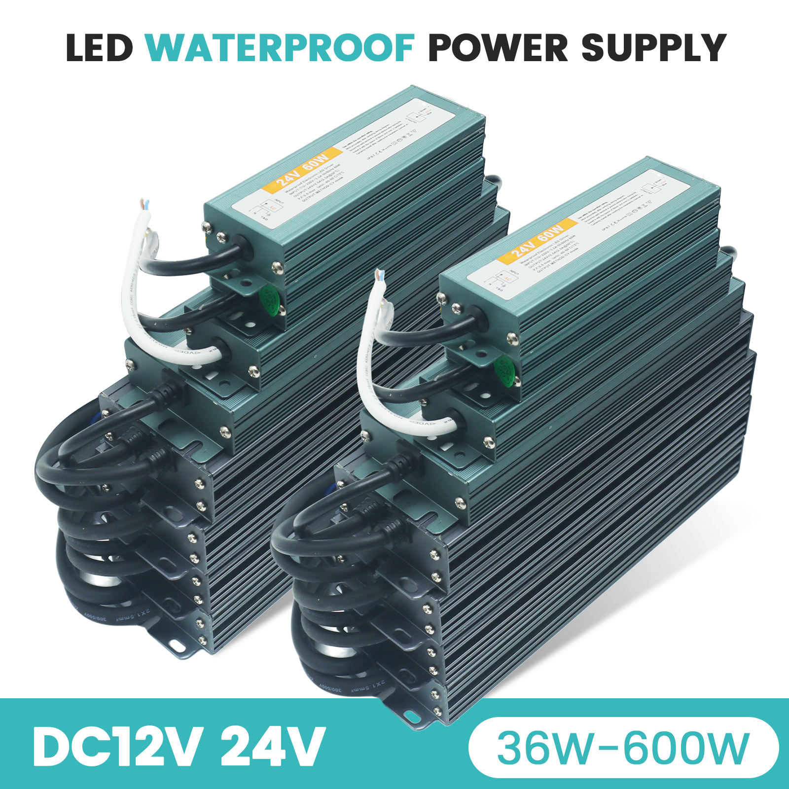 AC/DC Waterproof LED Power Sup - đánh giá và giá Outdoor Power Supply 12V