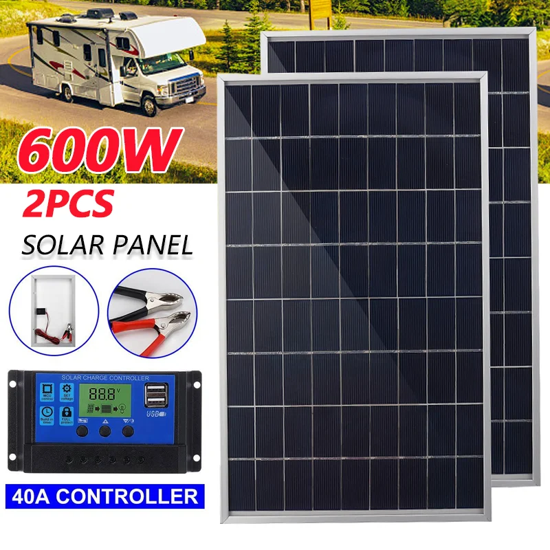 600W 12V Complete Solar Panel  - đánh giá và giá Outdoor Power Supply 12V