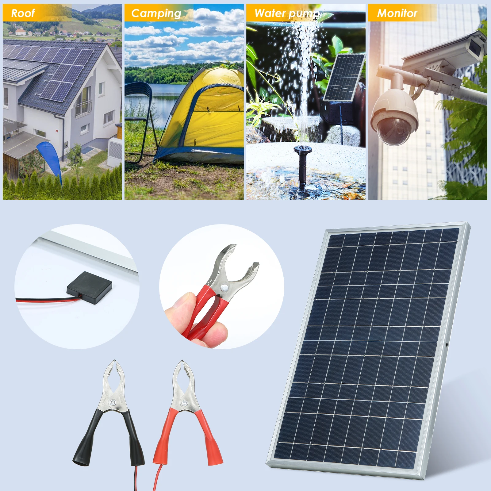 600W 12V Complete Solar Panel  - đánh giá và giá Outdoor Power Supply 12V