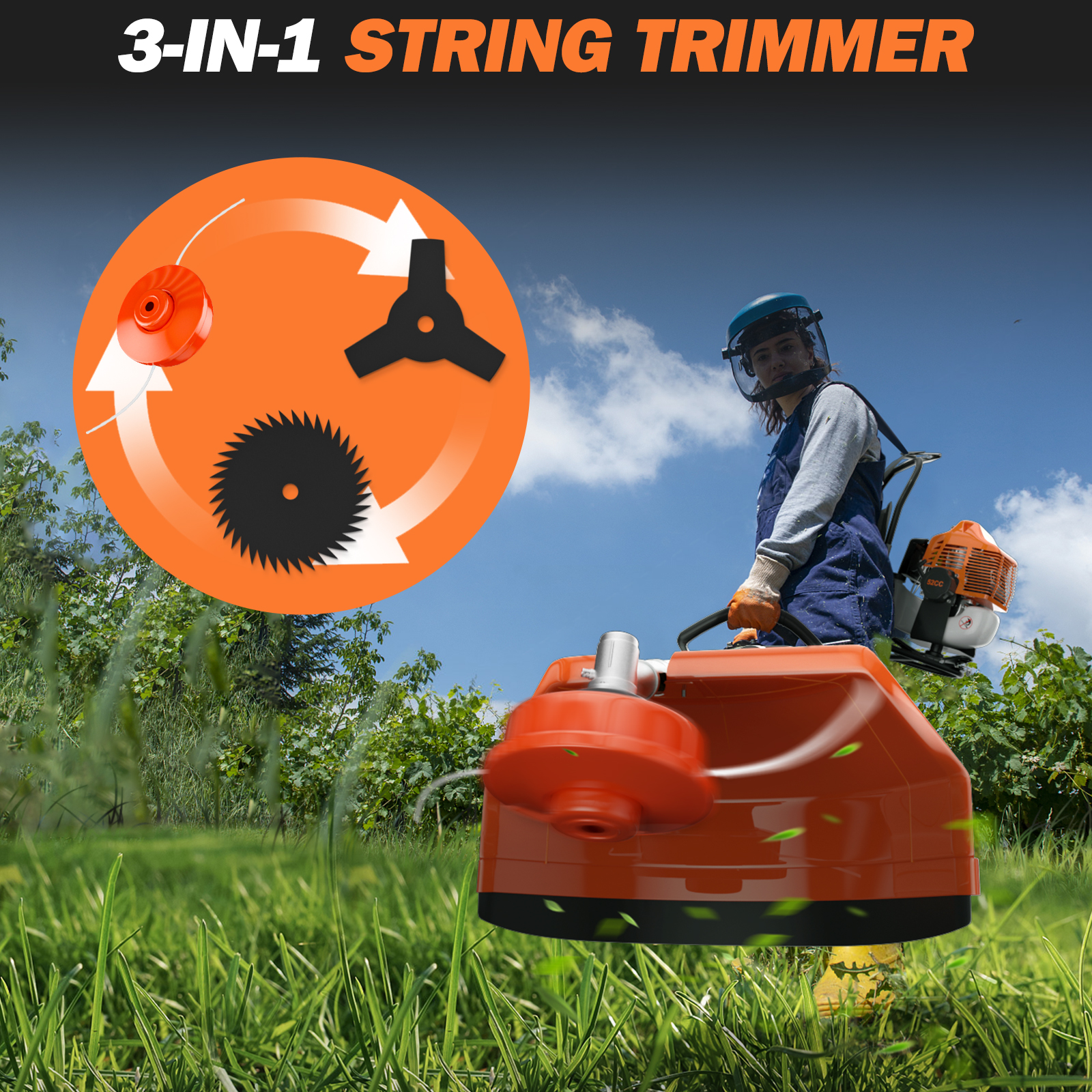 6 IN 1 Multi Functional Gas Po - đánh giá và giá Brush Cutter Strap