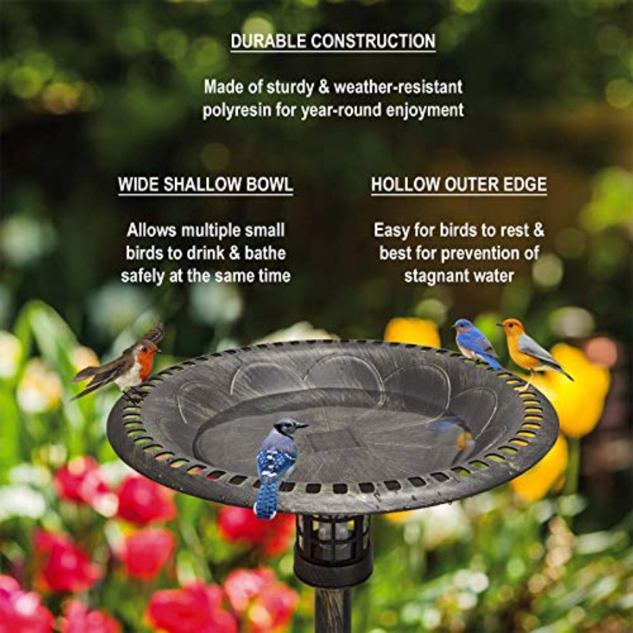 34 Inch Solar Powered LED Ligh - đánh giá và giá Outdoor Power Pedestal