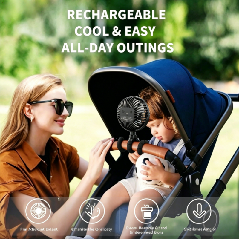 360° Rotatable Flexible Clip O - đánh giá và giá Outdoor Power Fan