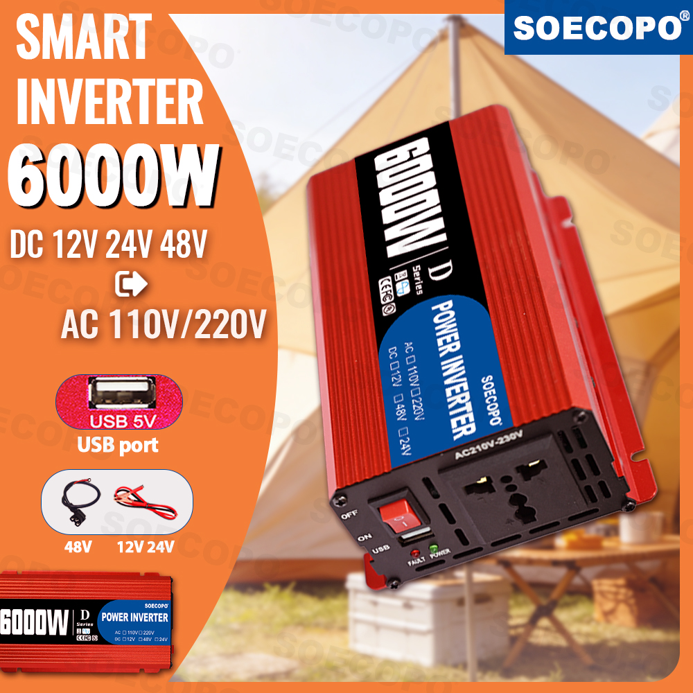 Smart Power Inverter 6000W-100 - đánh giá và giá Outdoor Power Supply 12V