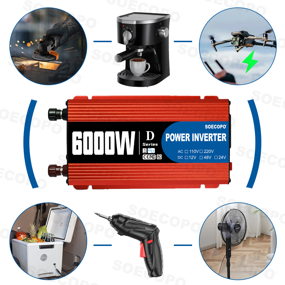 Smart Power Inverter 6000W-100 - đánh giá và giá Outdoor Power Supply 12V