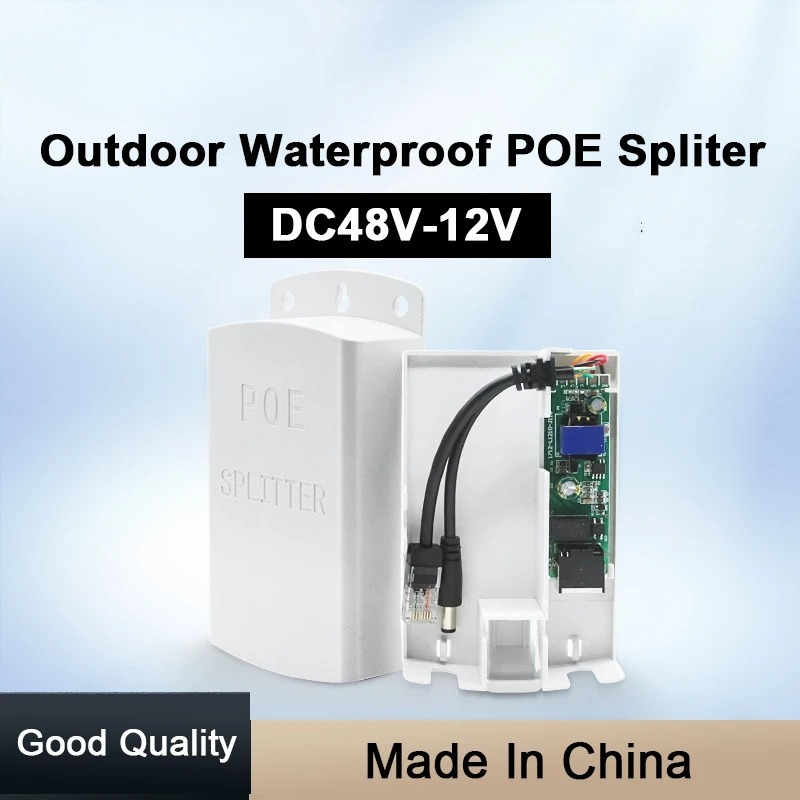 1PCS  POE Splitter 48V to 12V  - đánh giá và giá Outdoor Power Supply 12V