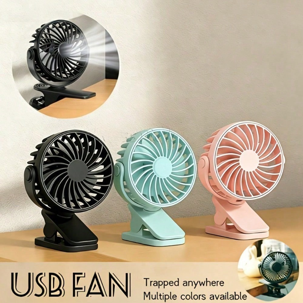 1pc 360° Adjustable USB Clip o - đánh giá và giá Outdoor Power Fan