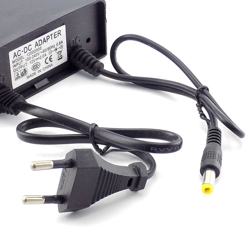 AC/DC 12V 2A 2000ma CCTV camer - đánh giá và giá Outdoor Power Supply 12V